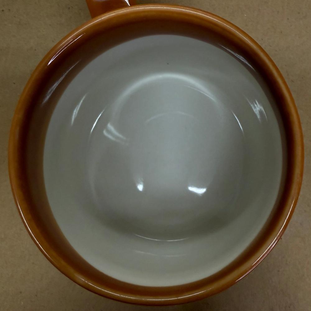 Starbucks Ombre Honey Brown and White Glaze Mug-2014