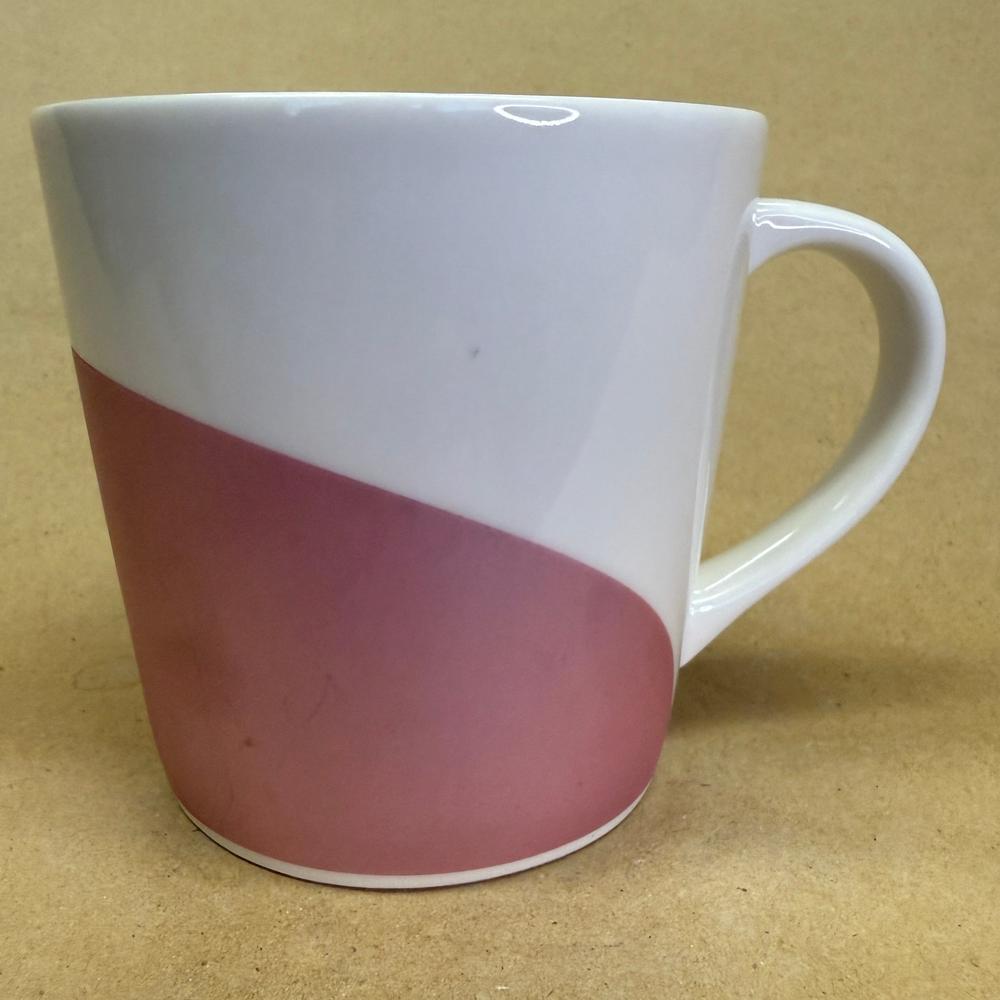 Starbucks Pink White Grey Swirl Wave Mug-2005