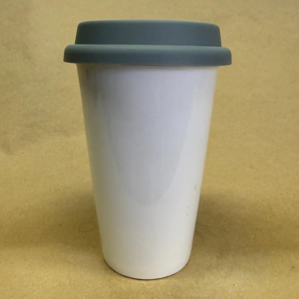 The Beatles White Ceramic Tumbler with Lid-2012