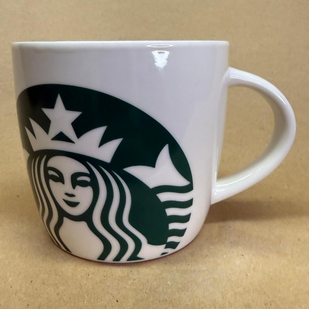 Starbucks White with Extra Large Green Siren Mug-2017
