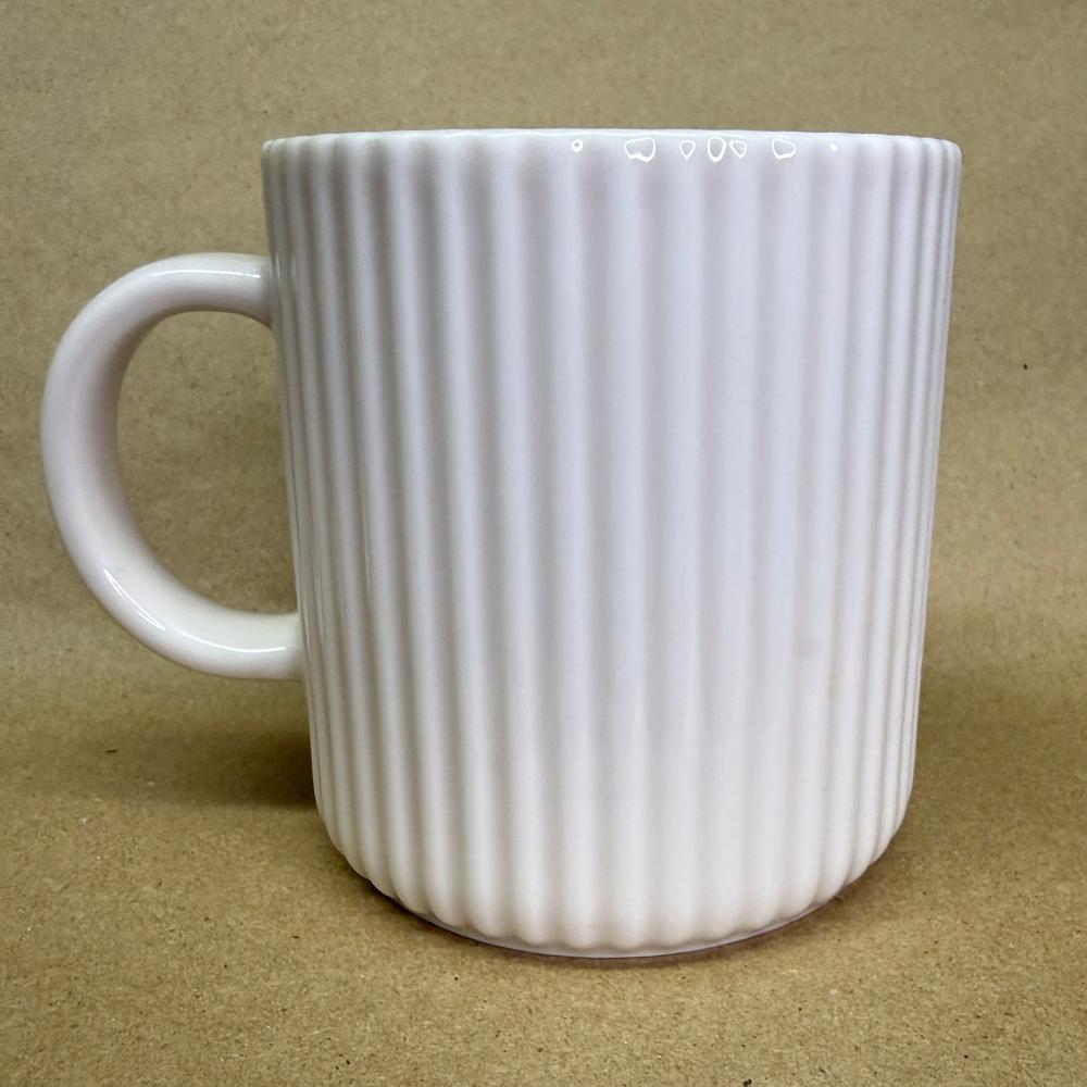 Starbucks White Pleated Gold Siren Medalion Mug-2025