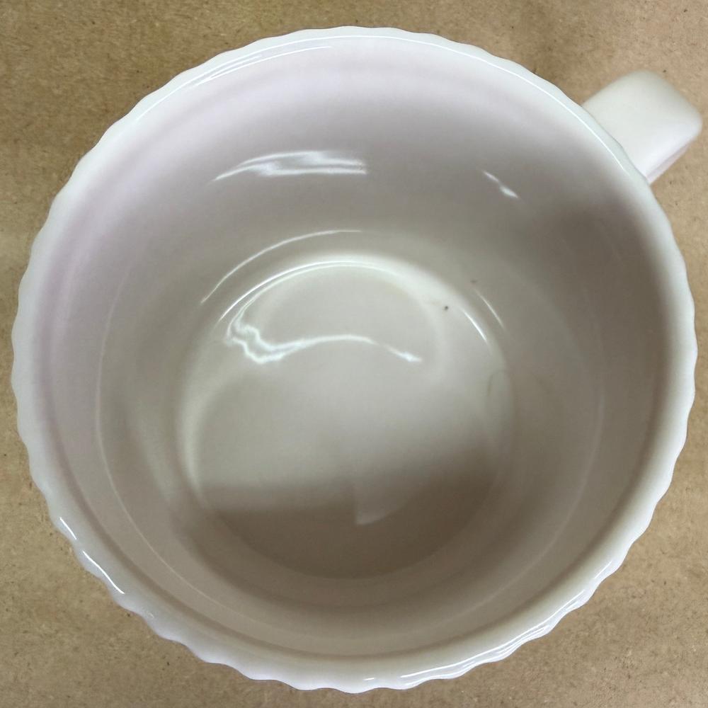 Starbucks White Pleated Gold Siren Medalion Mug-2025