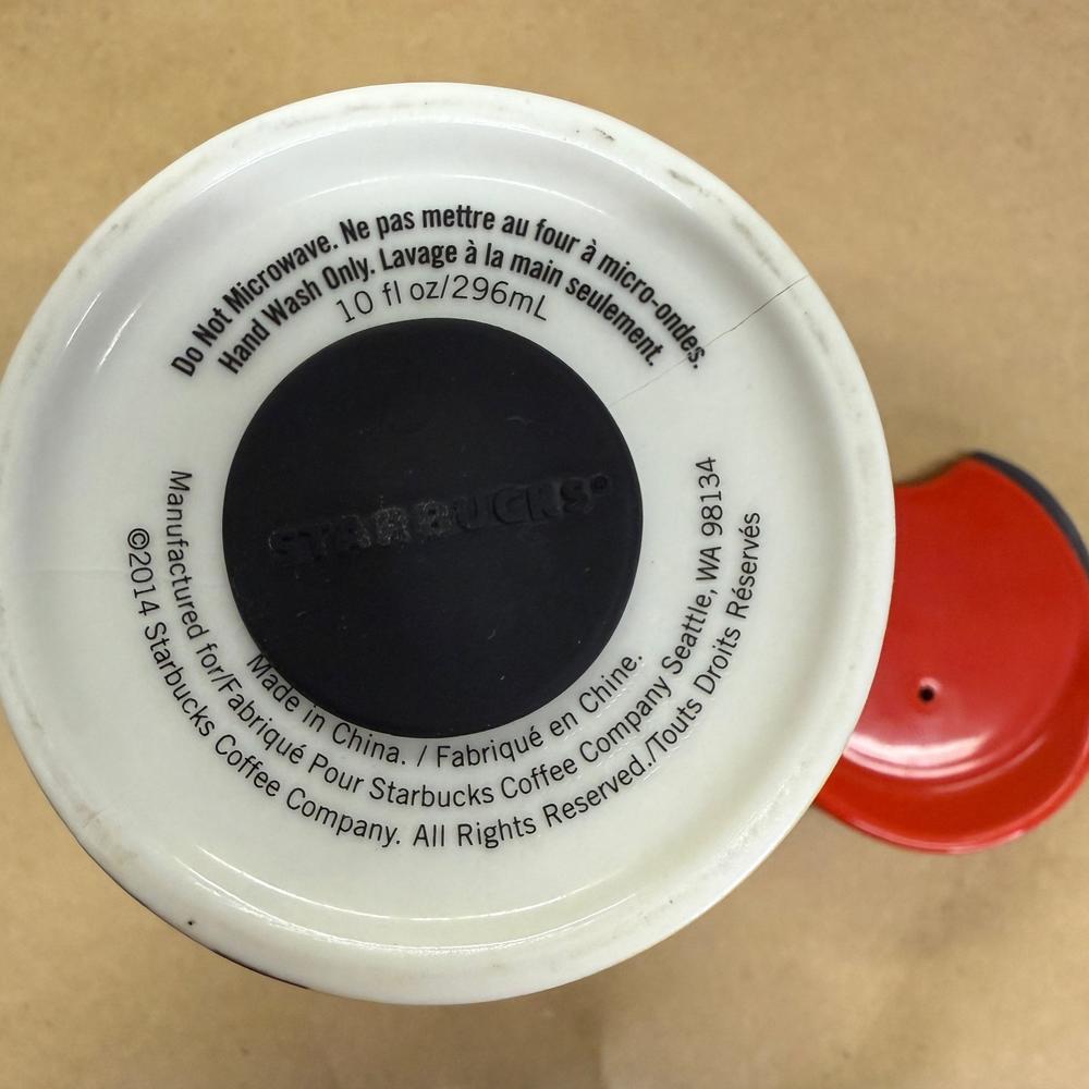 Starbucks Monet Water Lilly Watercolor Ceramic Tumbler-2014