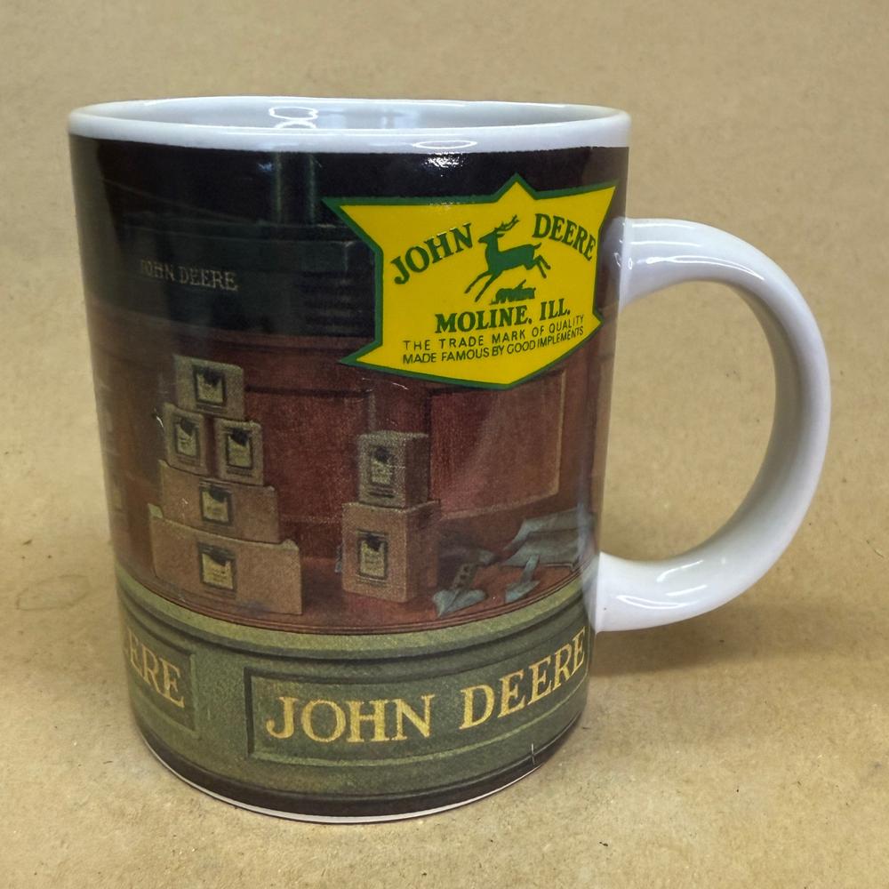 John Deere Boy Admiring through Window Mug