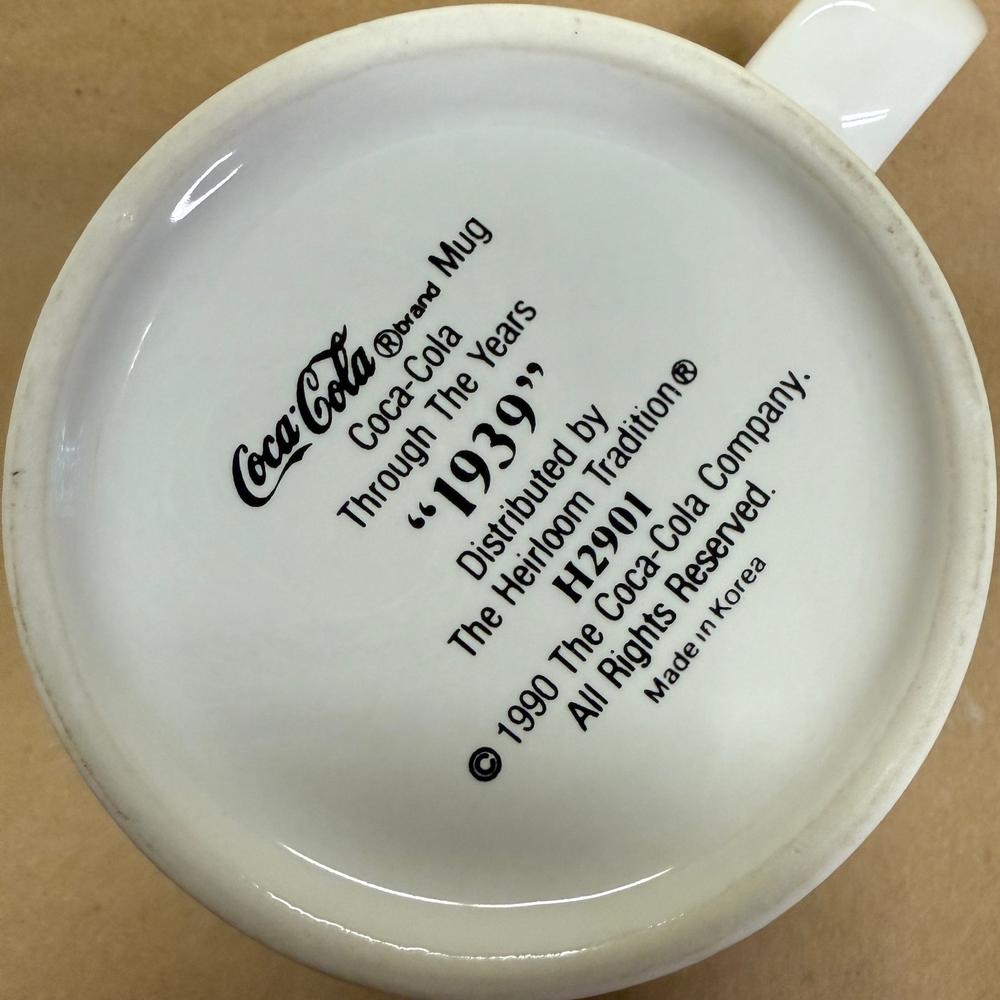 Coca Cola Through the Years 1939 Mug-1990