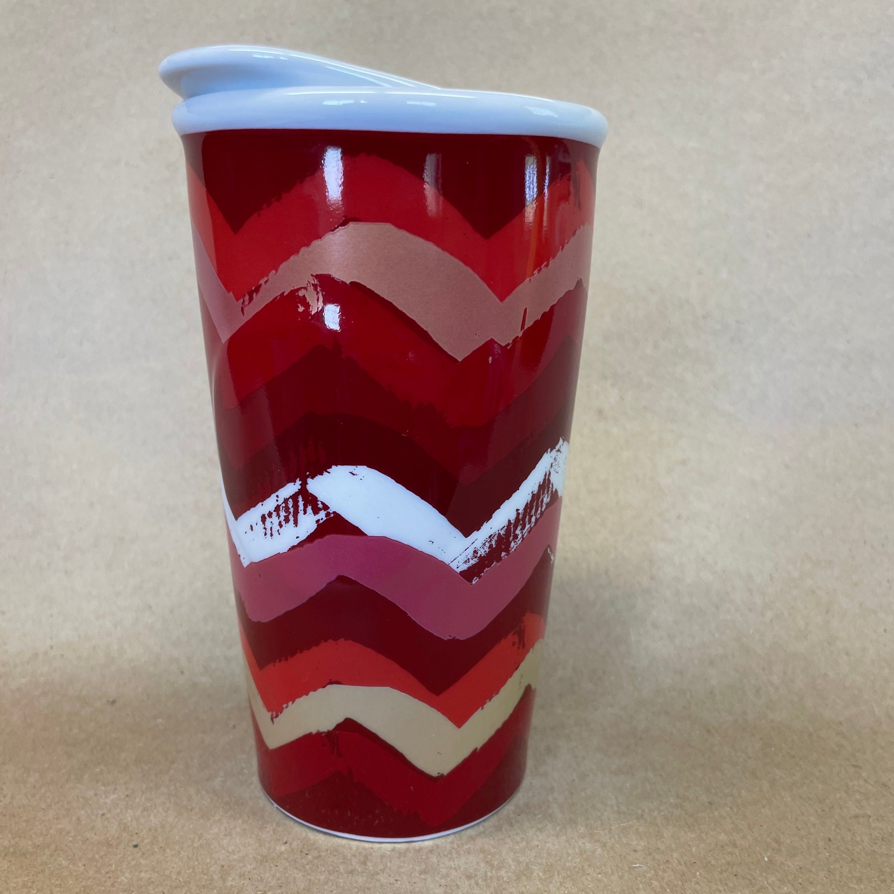 Starbucks Red Tall Ceramic Mug-2014