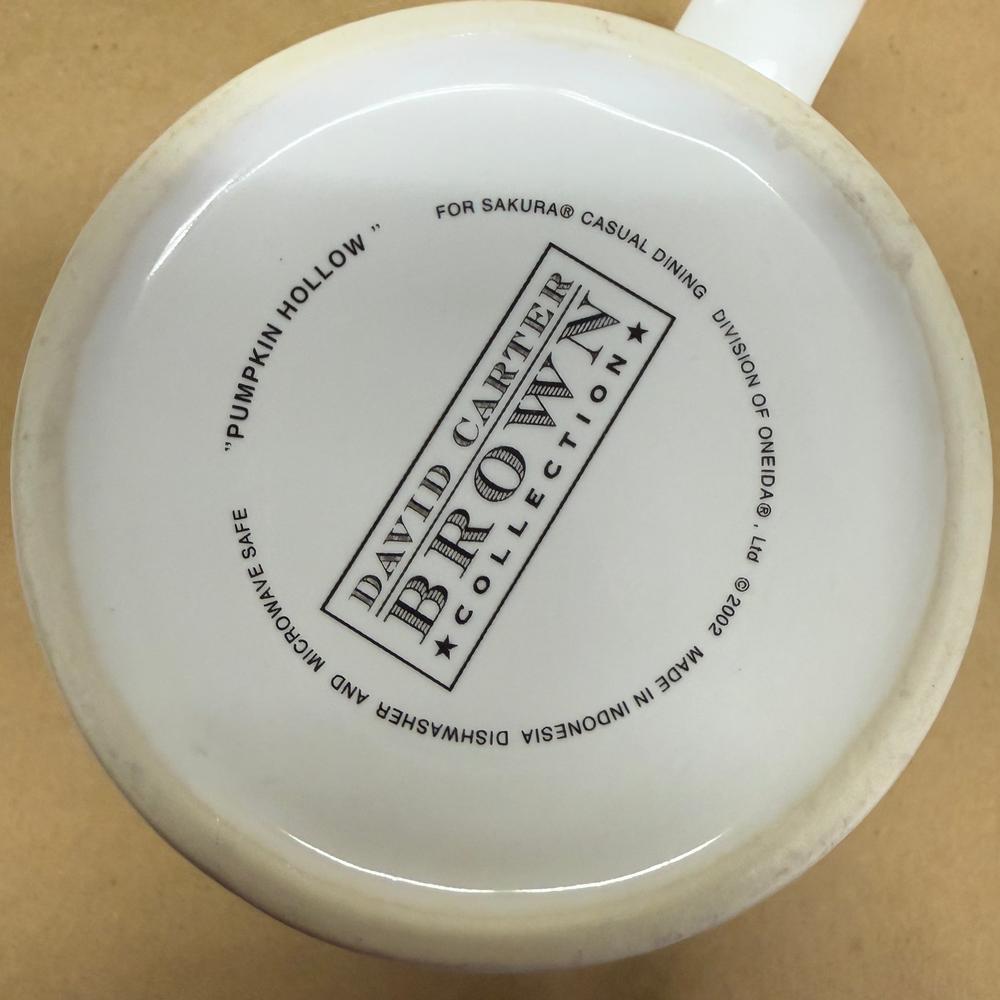 Sakura David Carter Brown Collection Pumpkin Hollow Owls Mug-2002