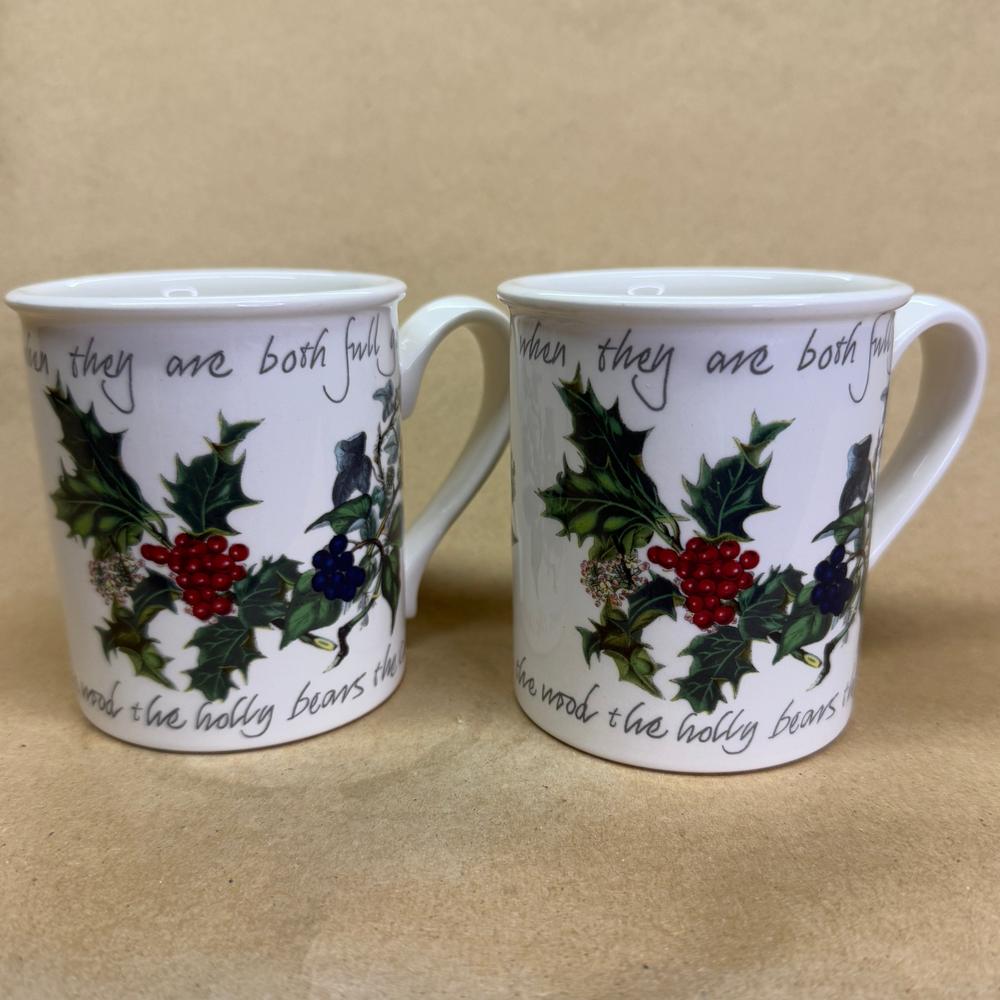 Portmeirion The Holy and The Ivy Mugs-Pair