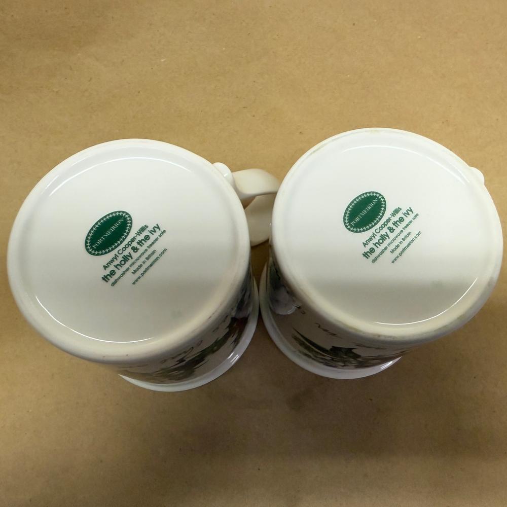 Portmeirion The Holy and The Ivy Mugs-Pair