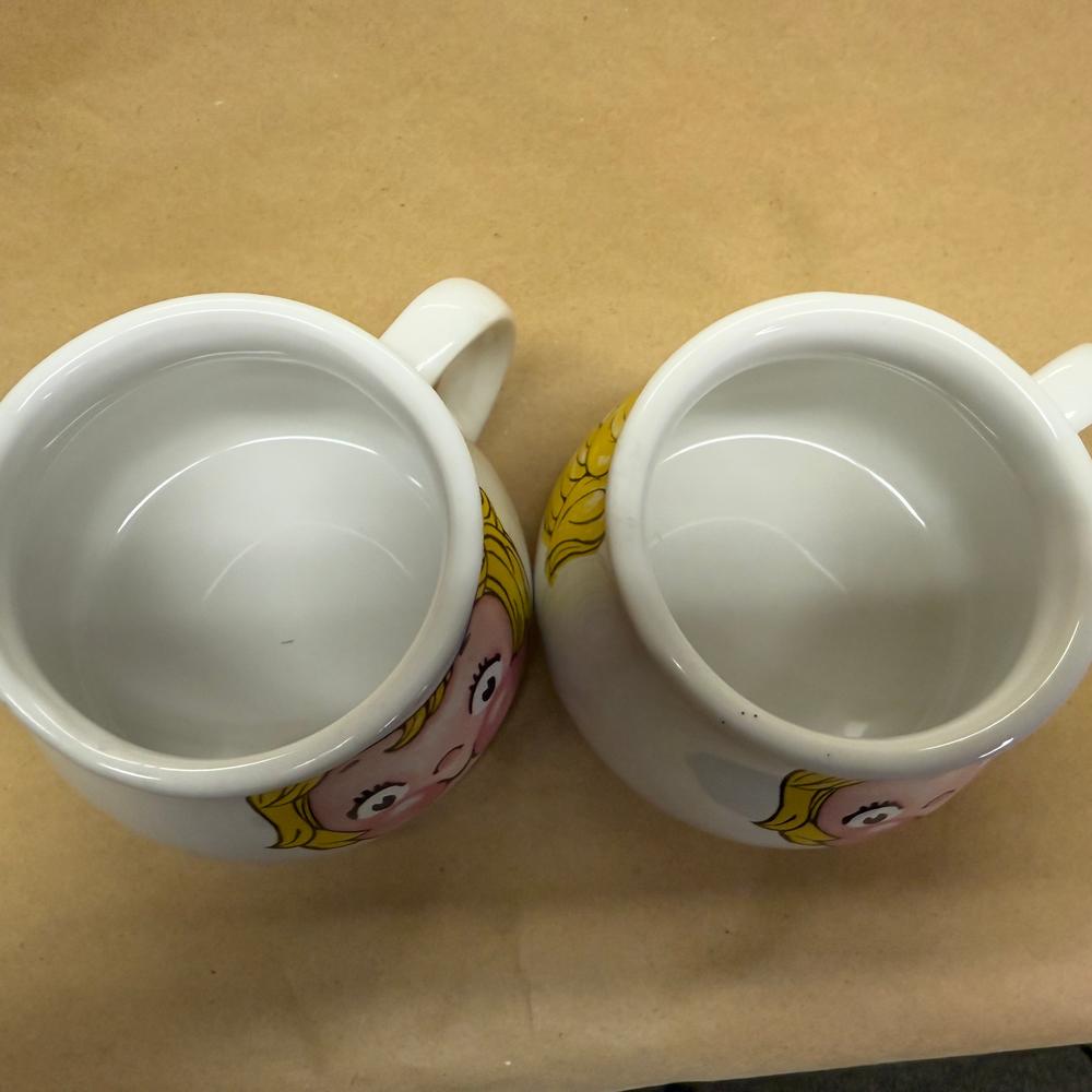 Campbell's Kid Pot Belly Mugs-Pair 1998