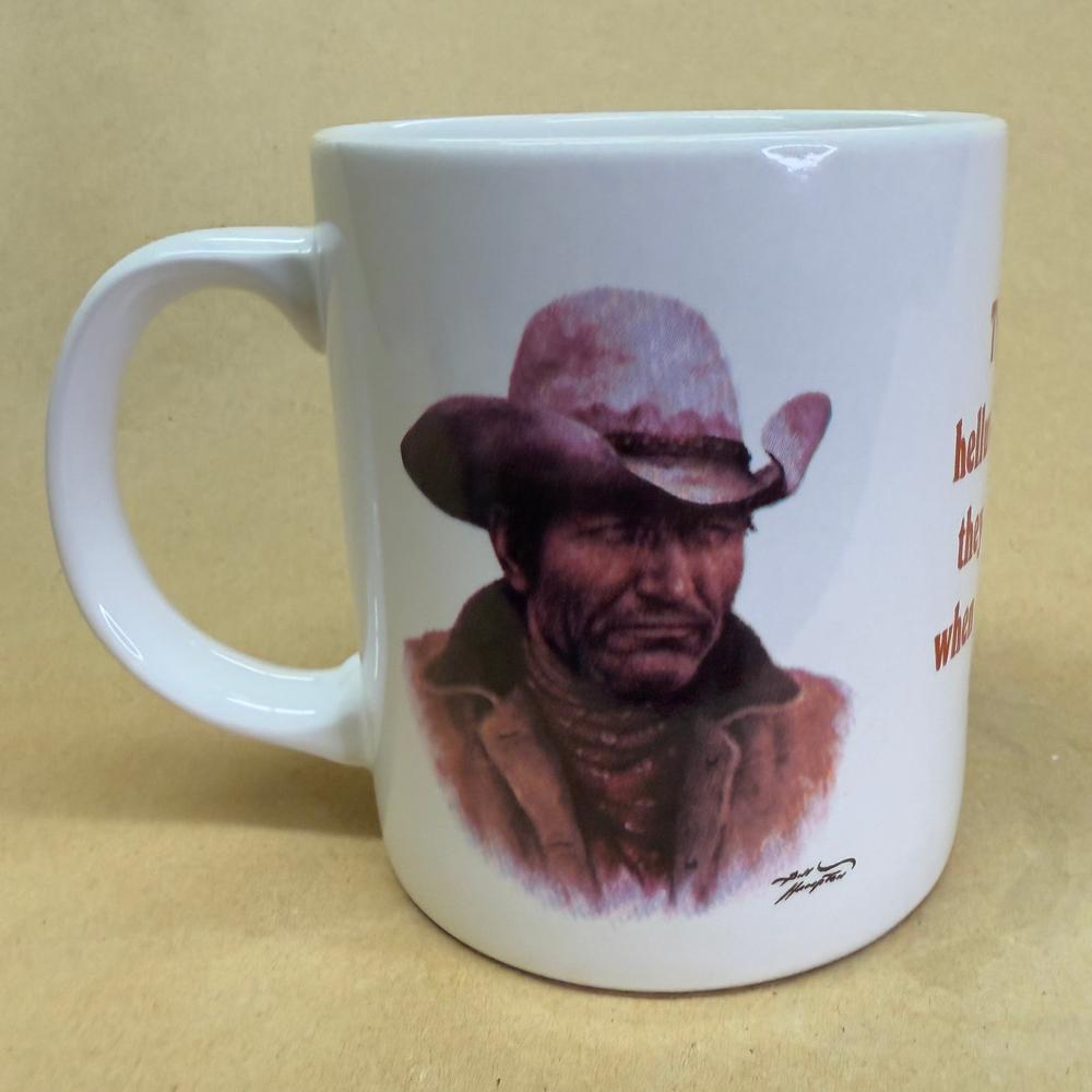 Leanin' Tree Bill Hampton Cowboy "...Hired On with This Outfit" Mug
