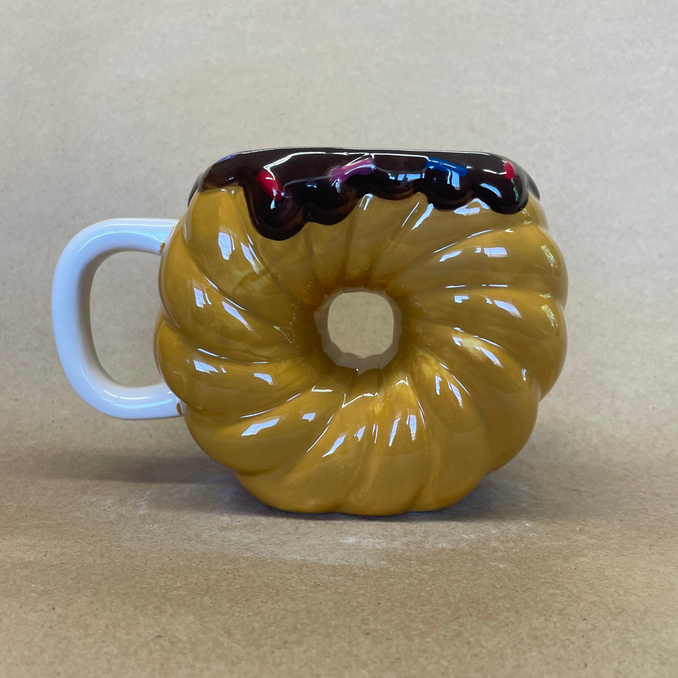 Frosted Twist Donut with Sprinkles Mug