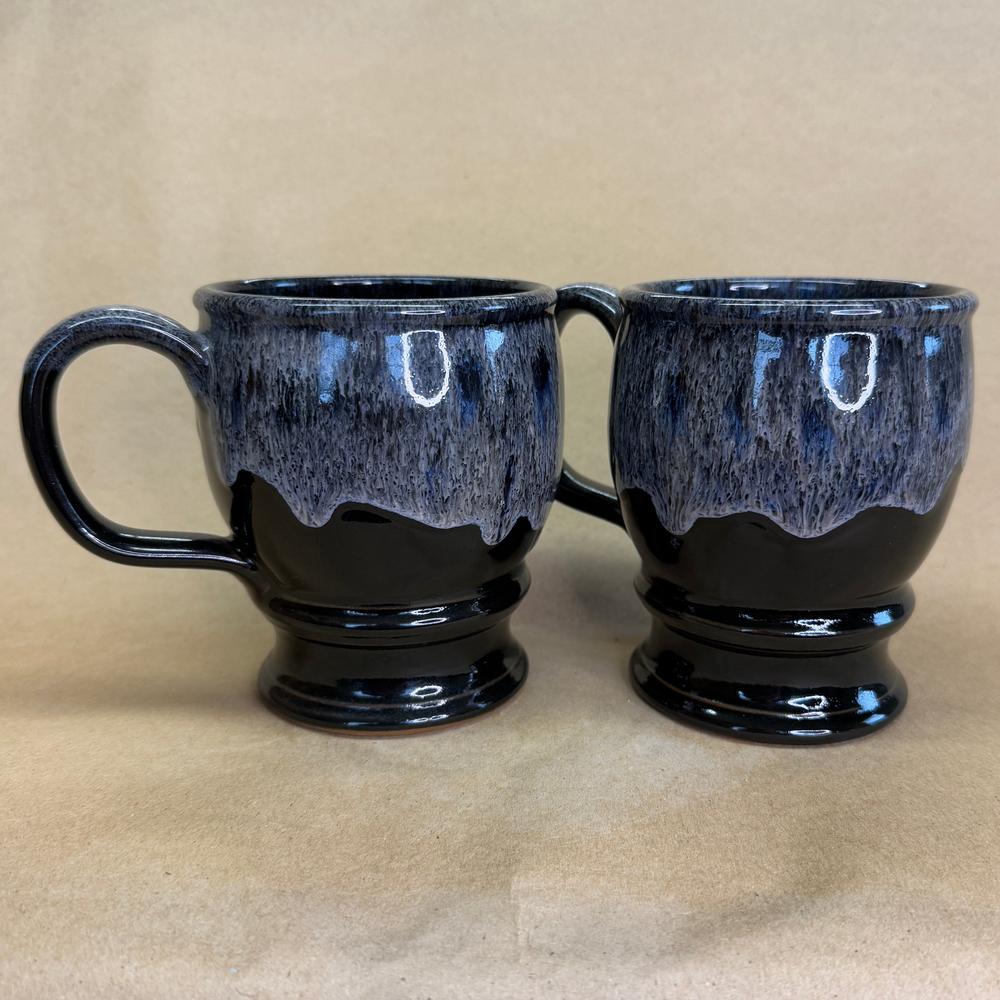 Death Wish Coffee Skull and Crossbones Deneen Pottery Mugs-2018 Pair