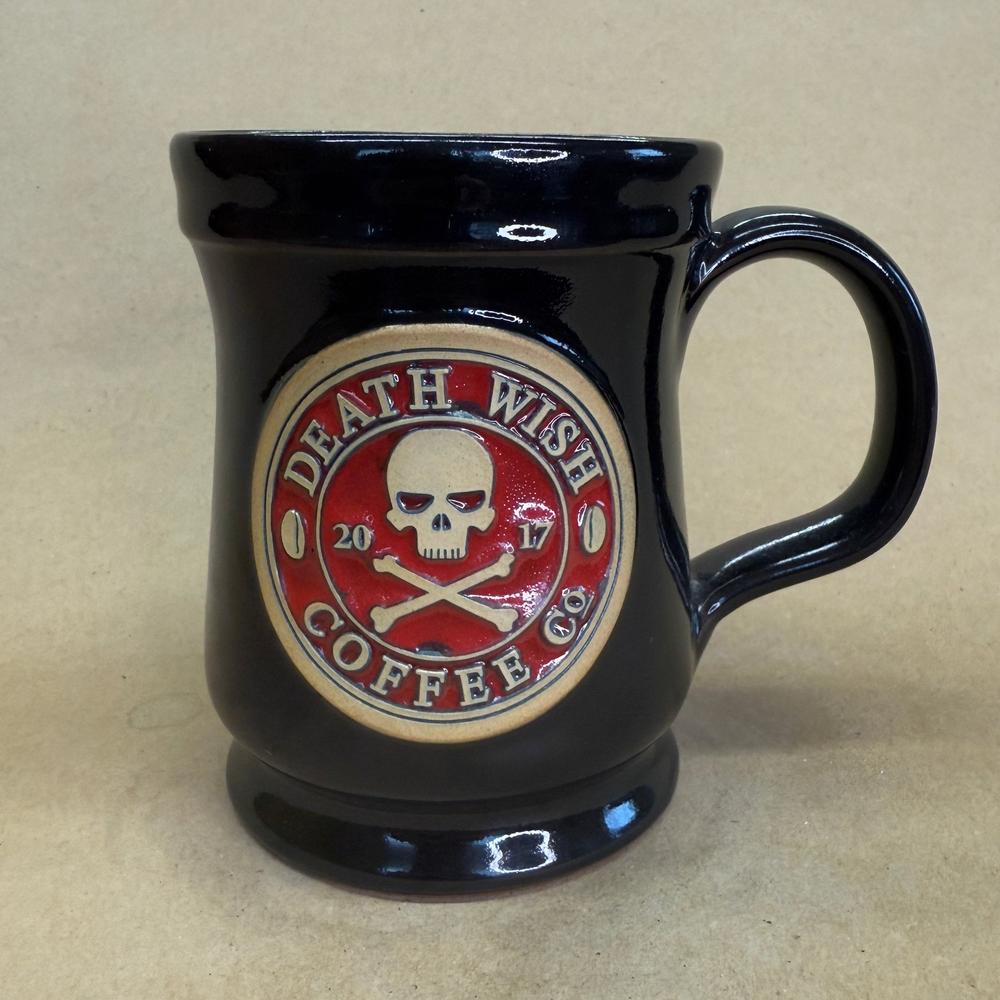 Death Wish Coffee Skull and Crossbones Deneen Pottery Mug-2017