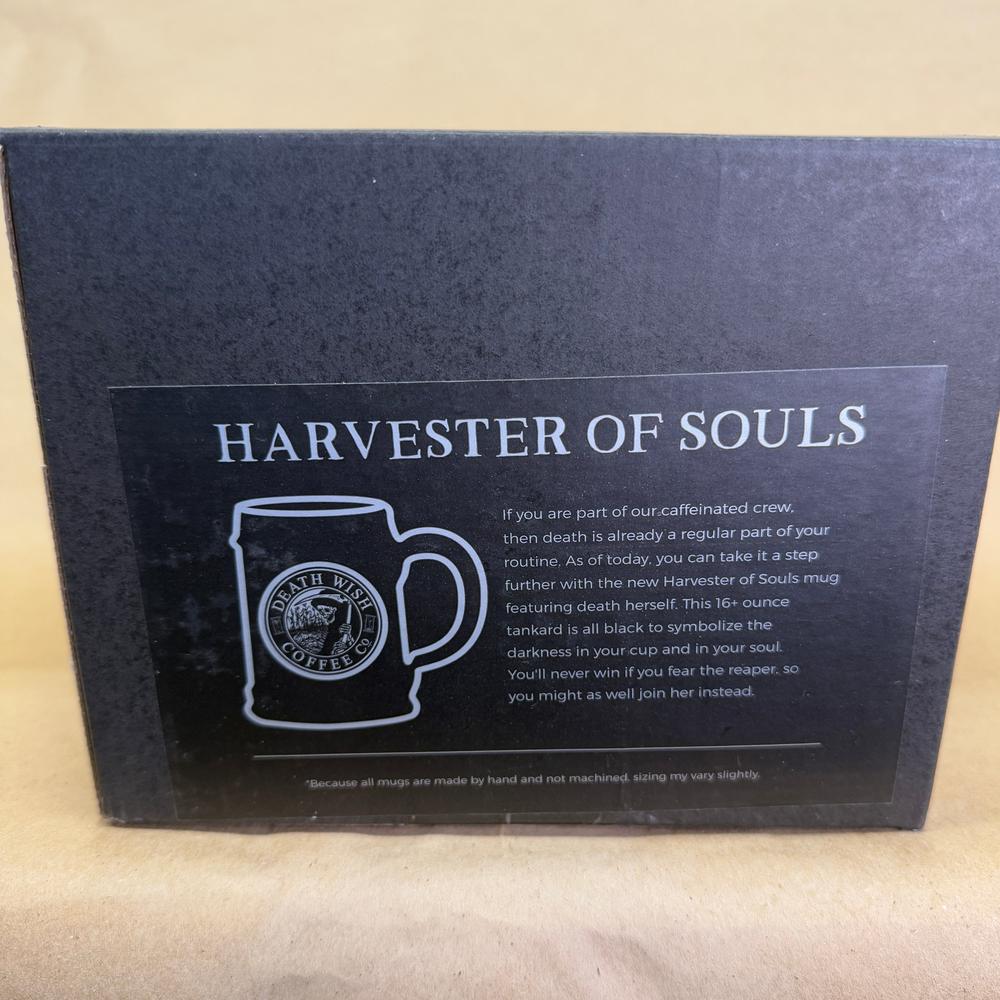 Death Wish Coffee Harvester of Souls Deneen Pottery Mug NIB-2017 #3372/5000