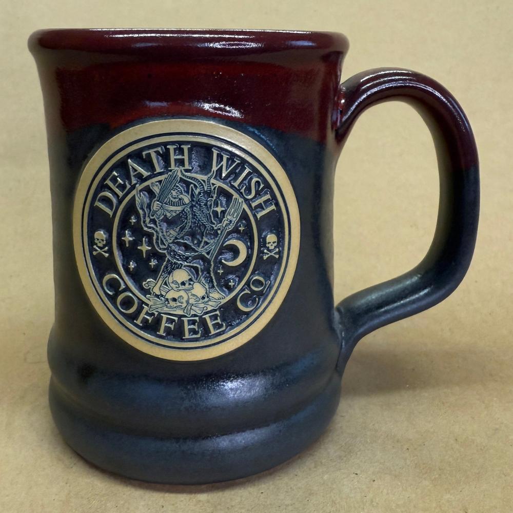 Death Wish Coffee Winter Krampus Deneen Pottery Mug NIB-2019 #2813/3666