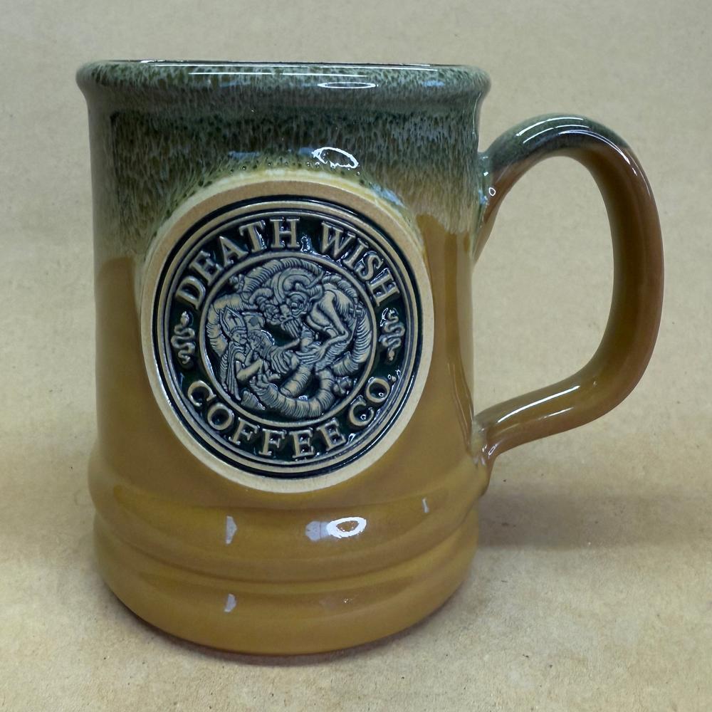 Death Wish Coffee St Patrick & Caorthannach Deneen Pottery Mug NIB-2019 #1993/5000