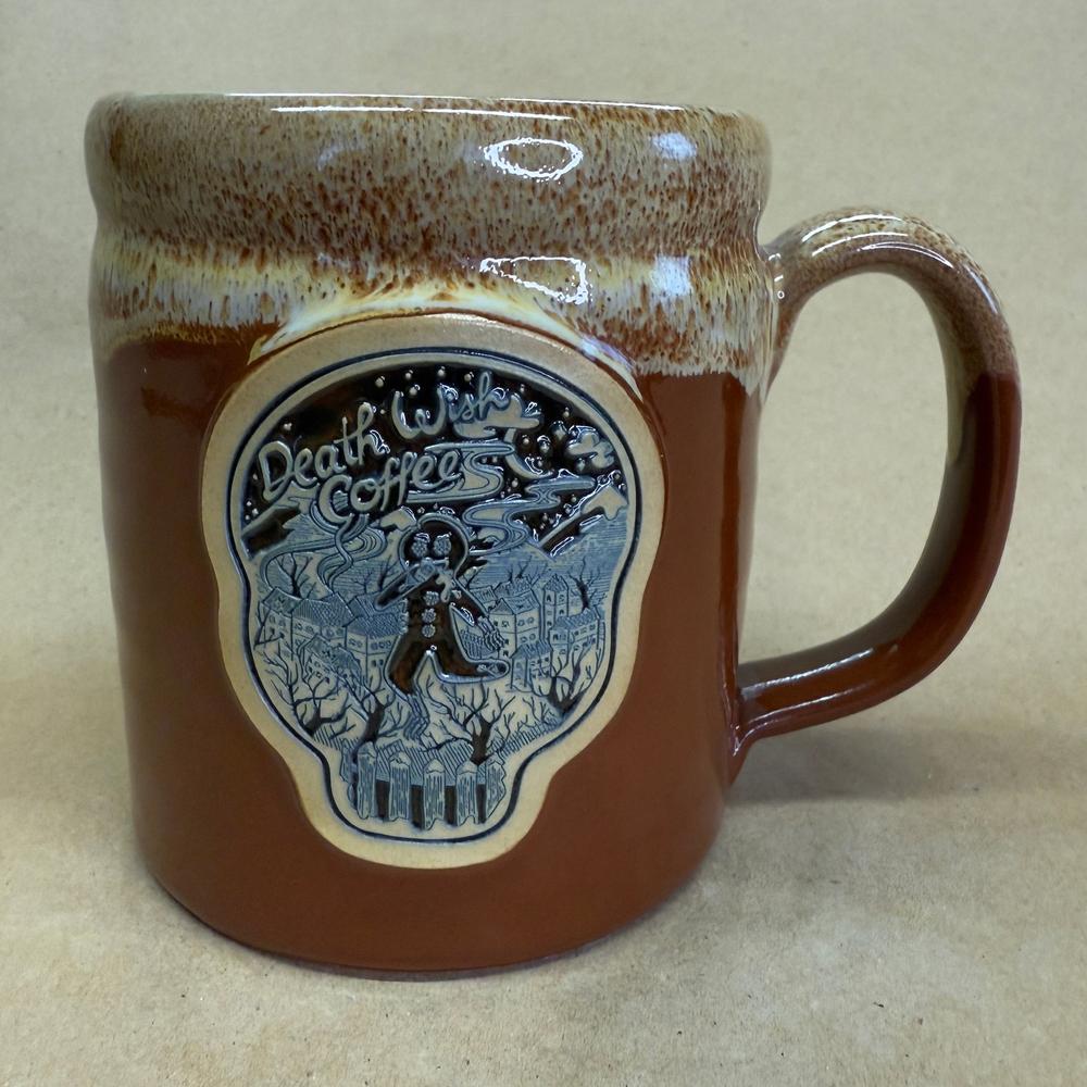 Death Wish Coffee Gingerdead Deneen Pottery Mug NIB-2021 #3587/5000