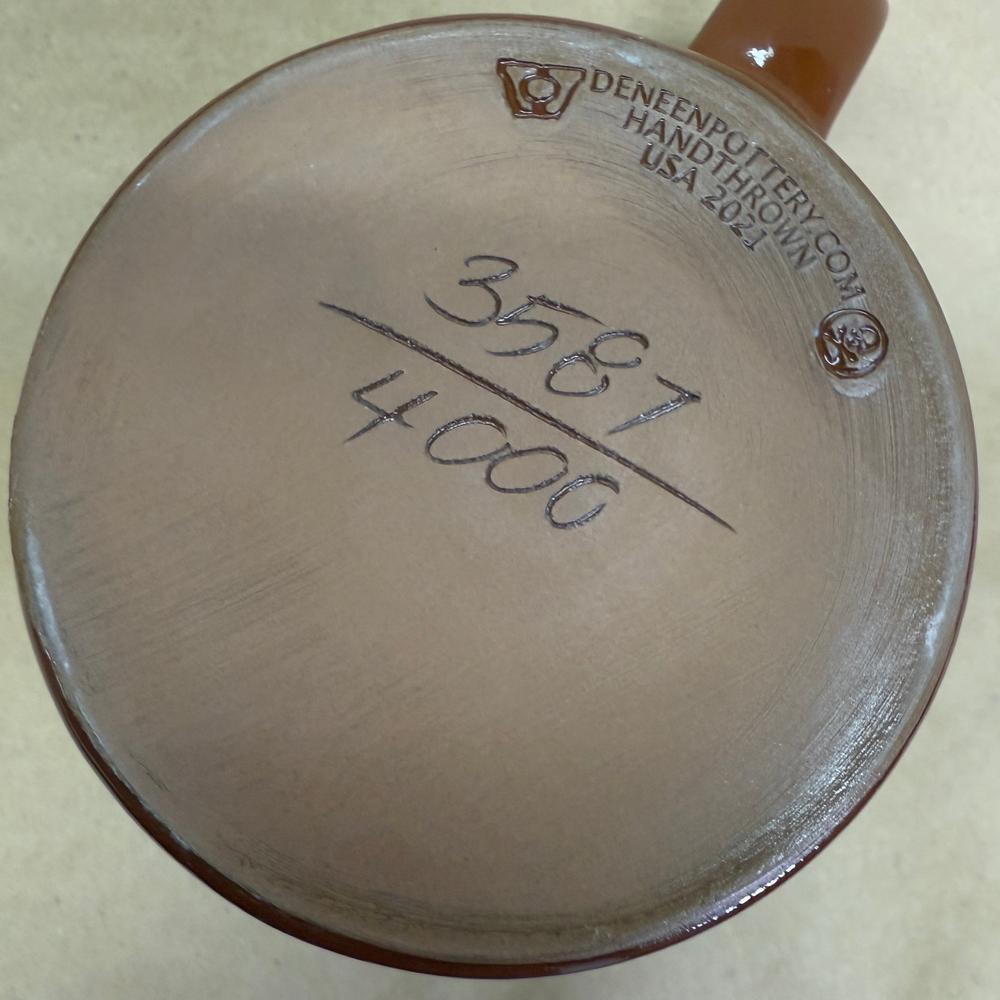 Death Wish Coffee Gingerdead Deneen Pottery Mug NIB-2021 #3587/5000