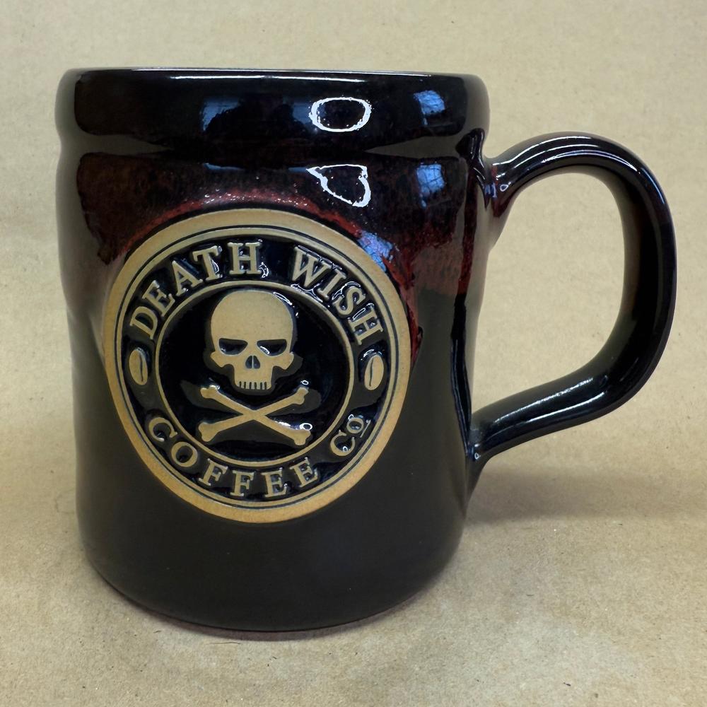 Death Wish Coffee Skull and Crossbones Deneen Pottery Mug-2016