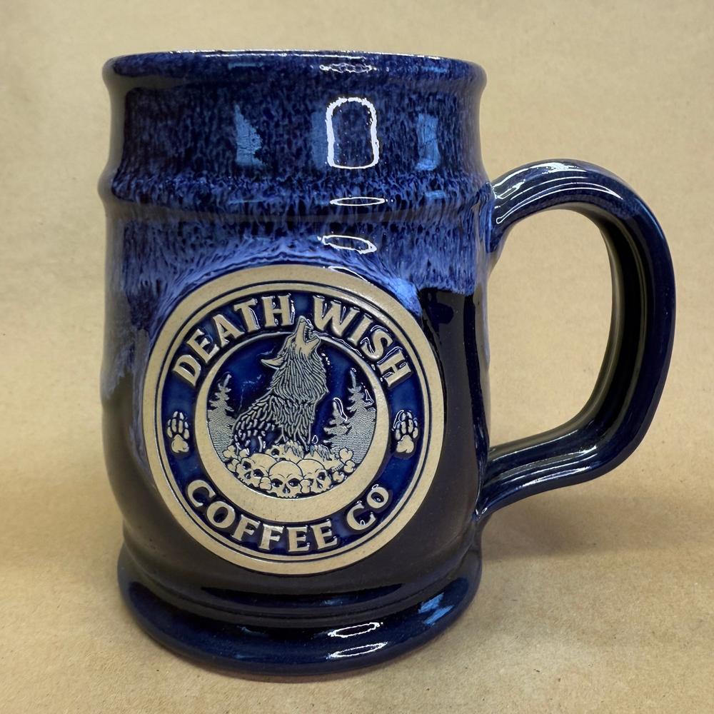 Death Wish Coffee Lone Wolf Deneen Pottery Mug NIB-2021 #1061/4000