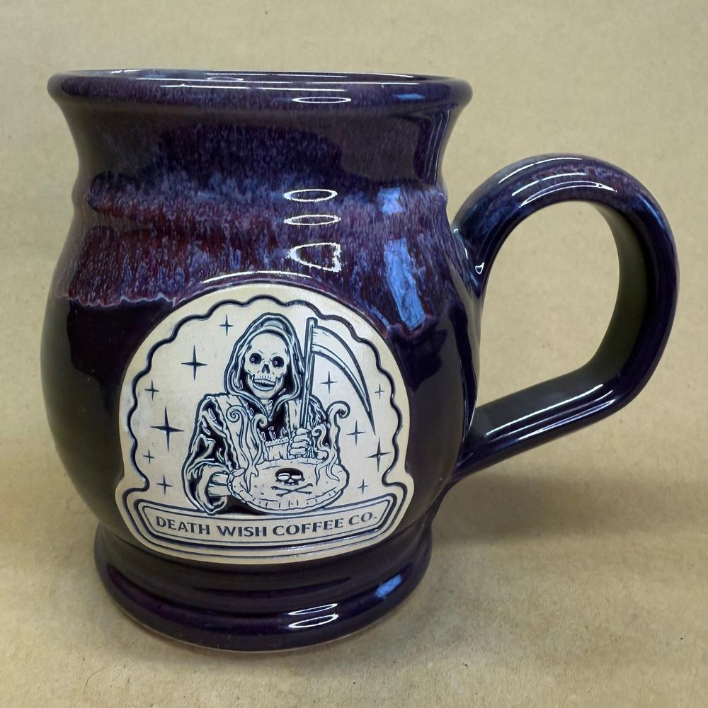 Death Wish Coffee Pie Day Grey Fox Mug NIB-2022 #2340/4500
