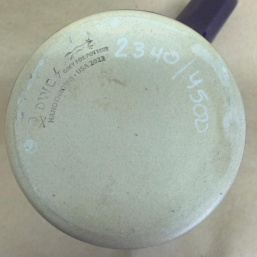 Death Wish Coffee Pie Day Grey Fox Mug NIB-2022 #2340/4500