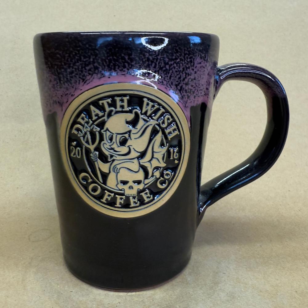 Death Wish Coffee Horny Lil Devil Deneen Pottery Mug NIB-2016 #2185/3000