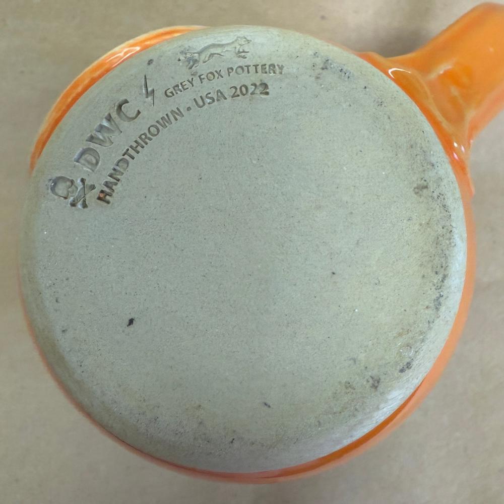 Death Wish Coffee Halloween Pumpkin Grey Fox Mug NIB-2022