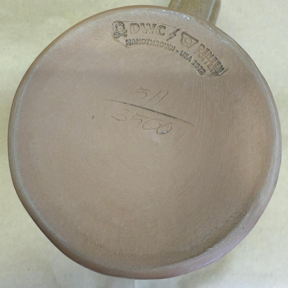 Death Wish Coffee Grin and Bear It Deneen Pottery Mug NIB-2022 #511/3500