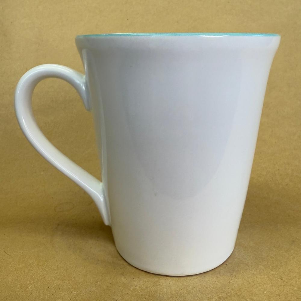 Starbucks White Embossed Coffee Press Mug-2006