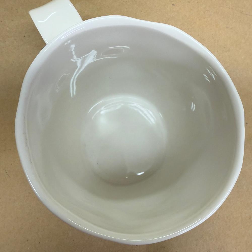 Starbucks Bone China White Holiday Etched Siren Gold Mug-2013