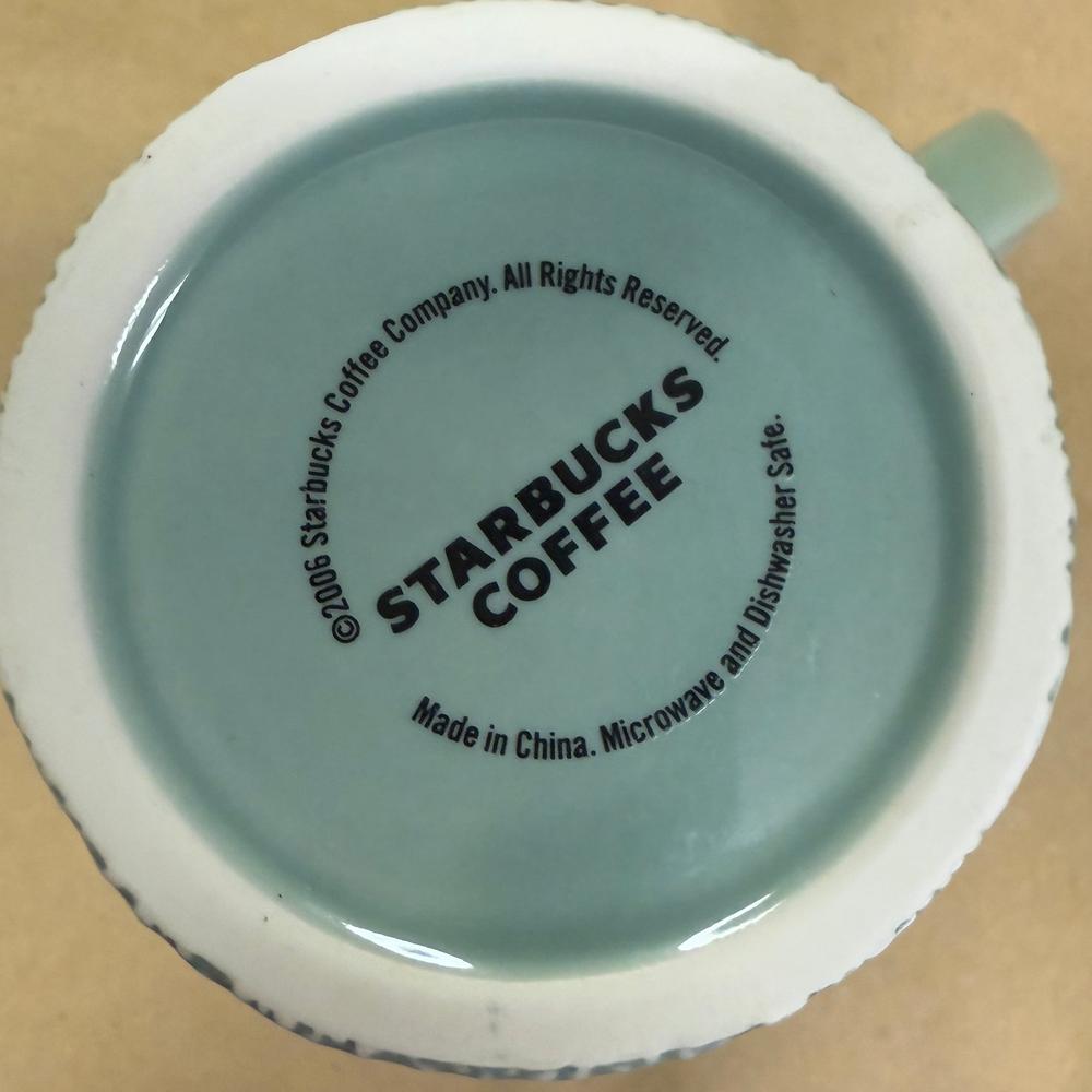 Starbucks Sea Green Basket Weave Texture Tall Mug-2006