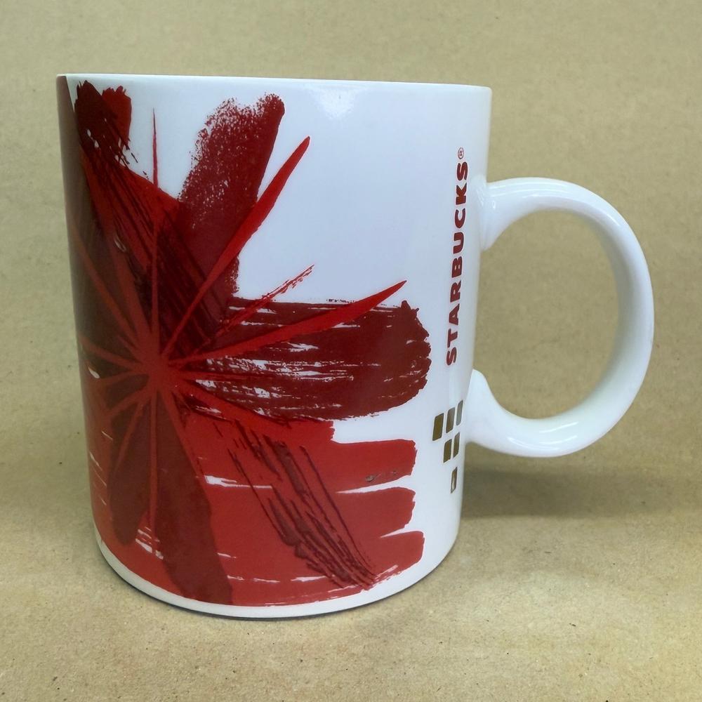 Starbucks Red Christmas Starburst Mug-2014