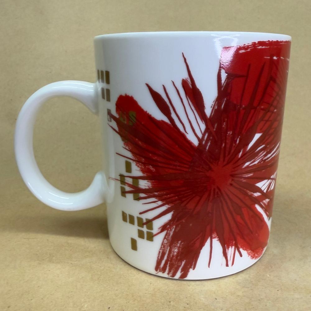 Starbucks Red Christmas Starburst Mug-2014