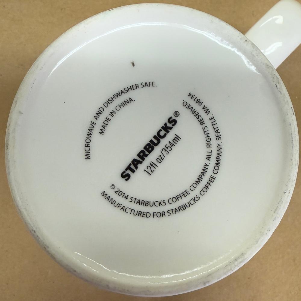 Starbucks Red Christmas Starburst Mug-2014