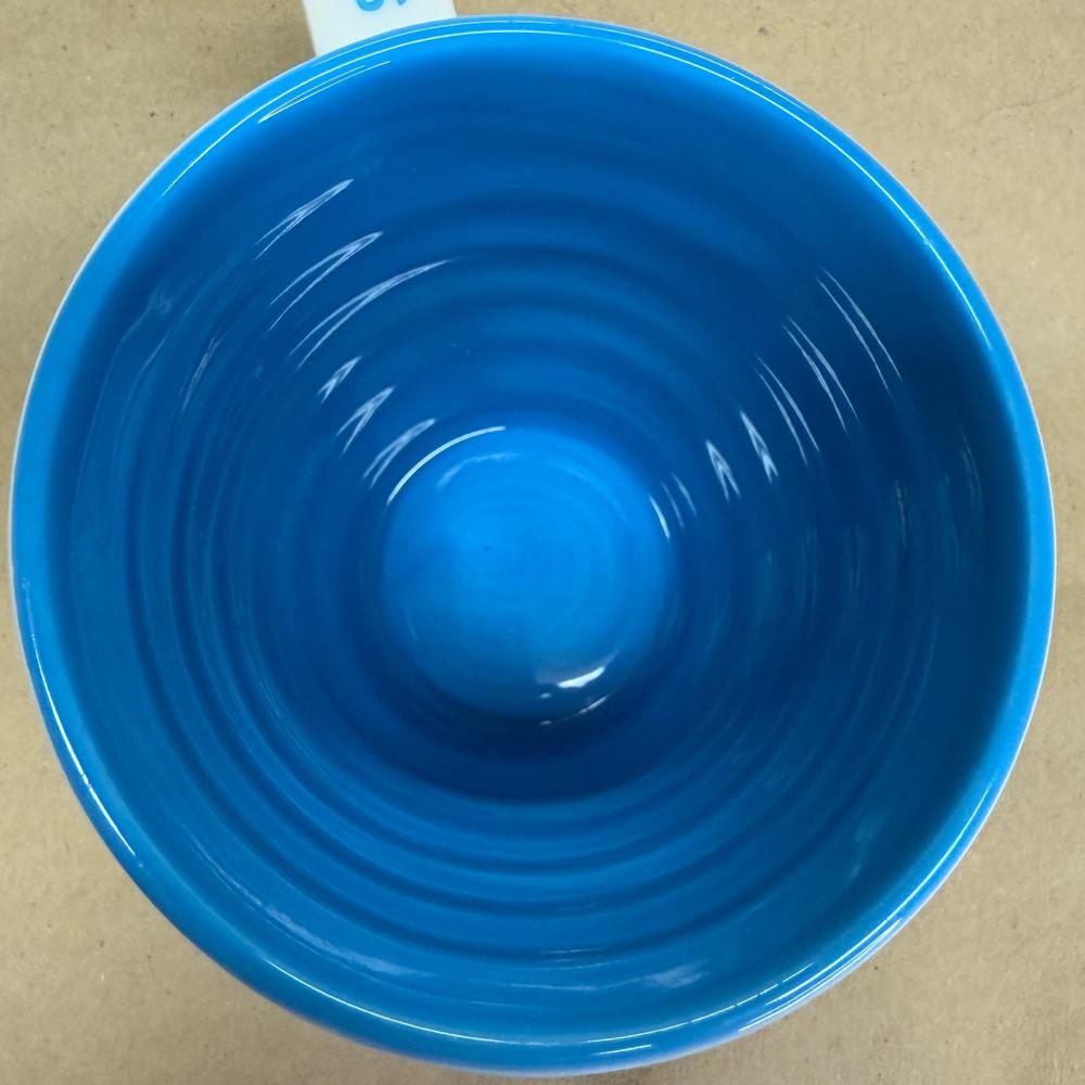 Starbucks Summer Blue and Green Horizontal Ribbed Mug-2007