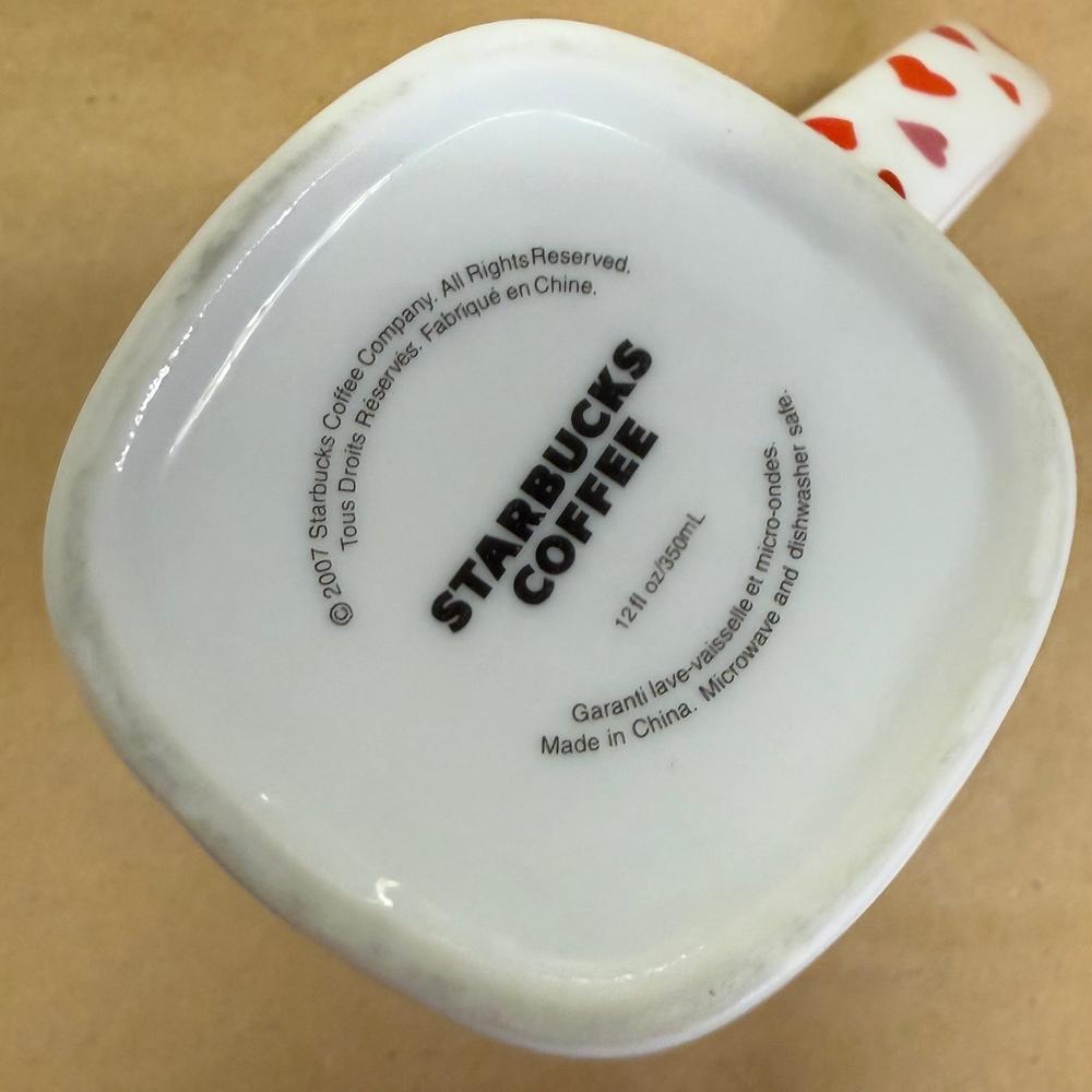 Starbucks Valentine's I Love You Hearts Mug-2007
