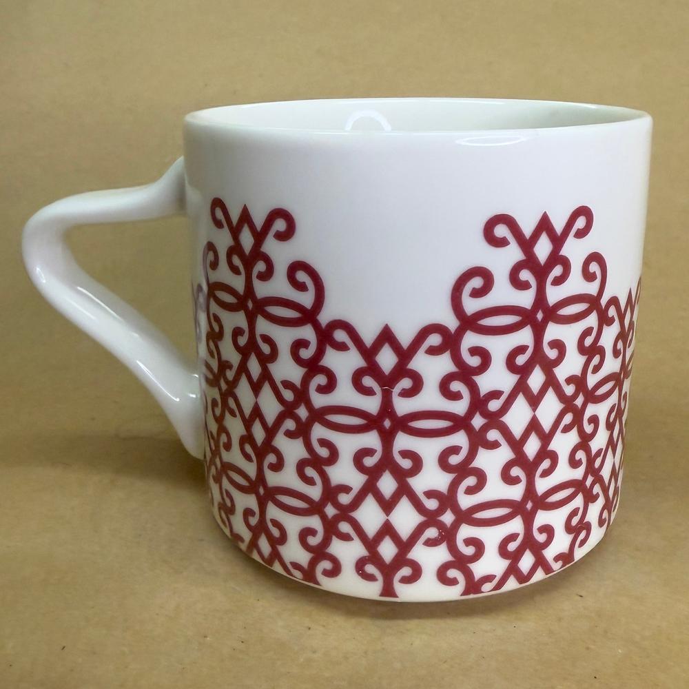 Starbucks Red and White Holiday Design Mug-2017