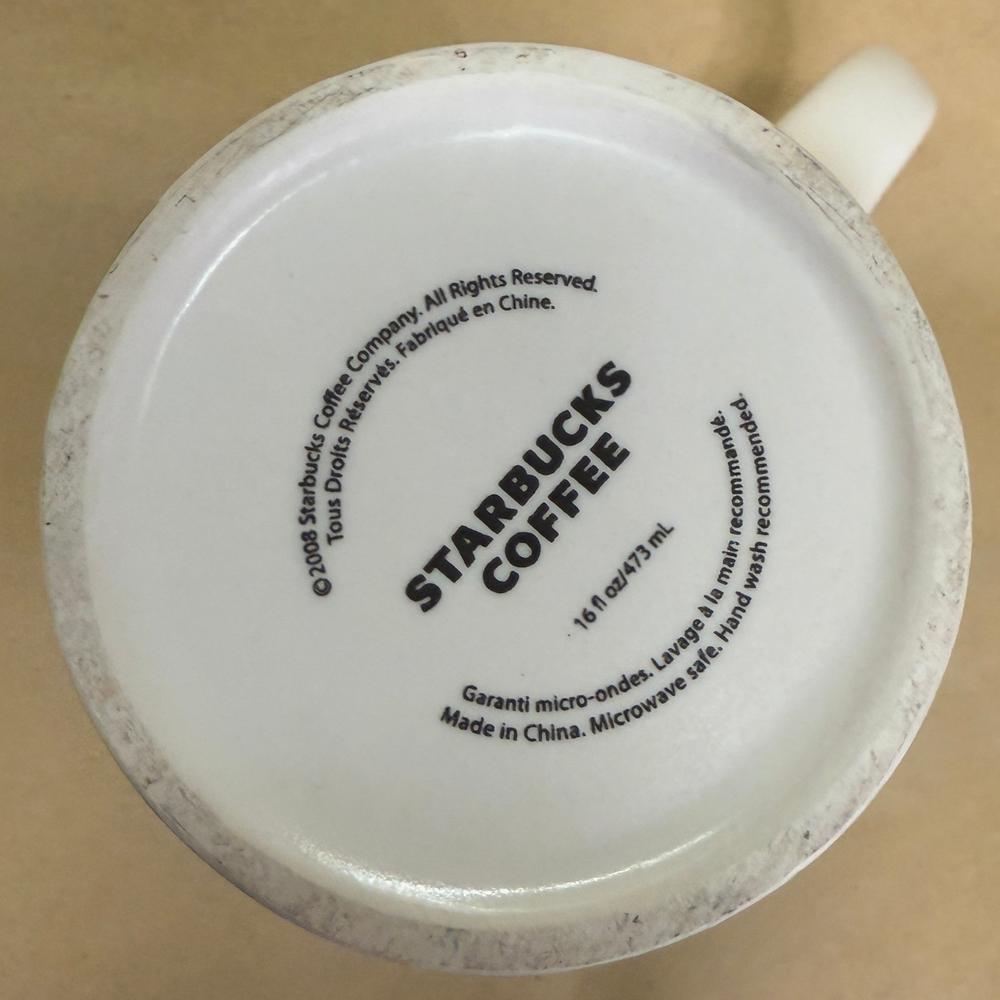 Starbucks Floral Green and White Lily Mug-2018