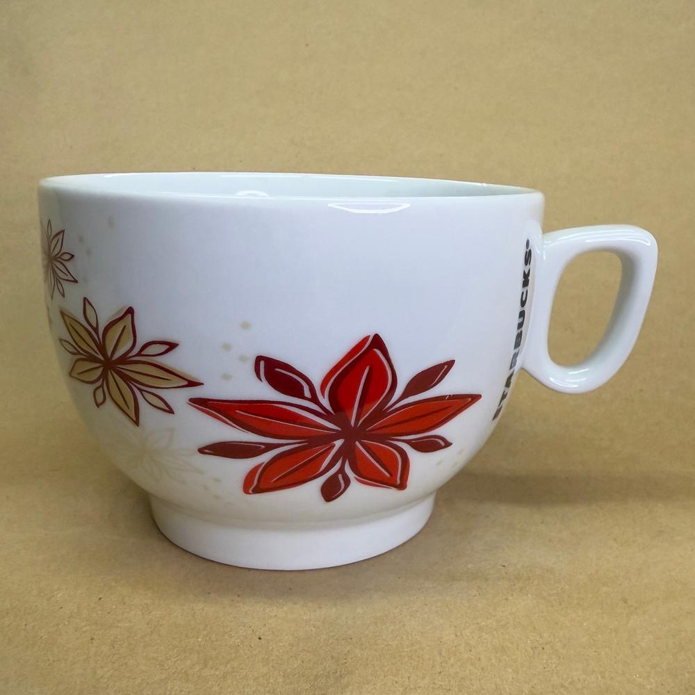Starbucks Holiday Poinsettia Floral Mug-2013