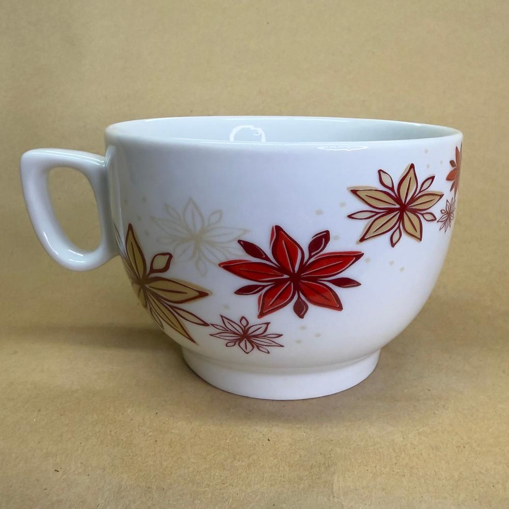 Starbucks Holiday Poinsettia Floral Mug-2013