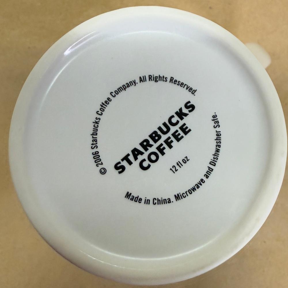 Starbucks White Siren Green Logo Tall Mug-2006