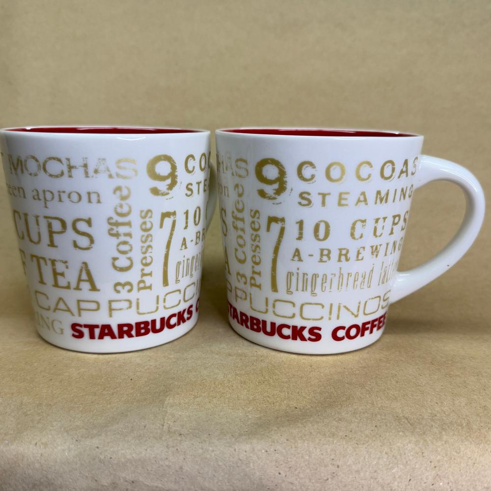 Starbucks 12 Days of Christmas Mugs Pair-2018