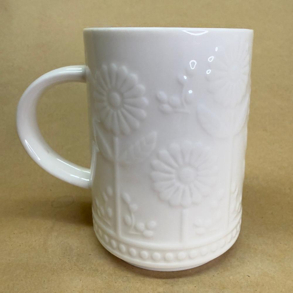 Starbucks Embossed Floral Sunflower Mug