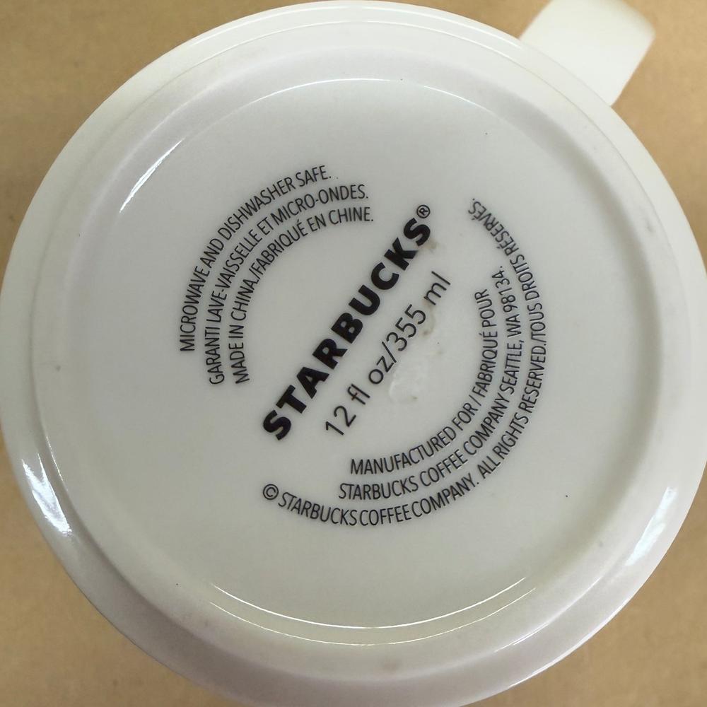 Starbucks Embossed Floral Sunflower Mug