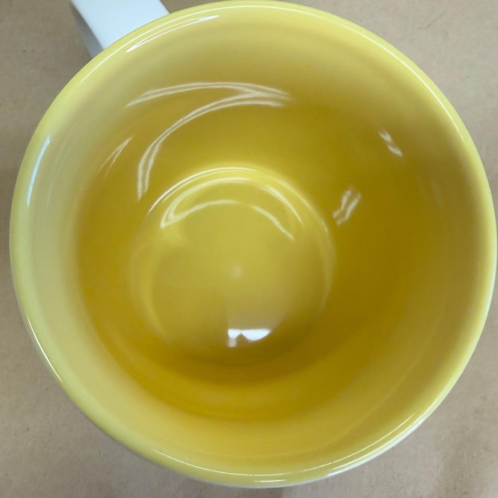 Starbucks White with Yellow Interior Mug-2011