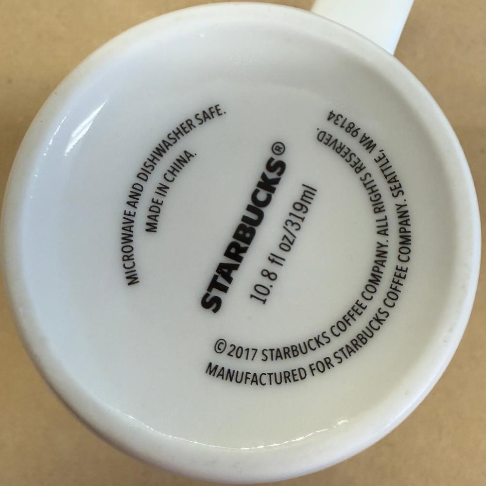 Starbucks White with Black Siren Mug-2017