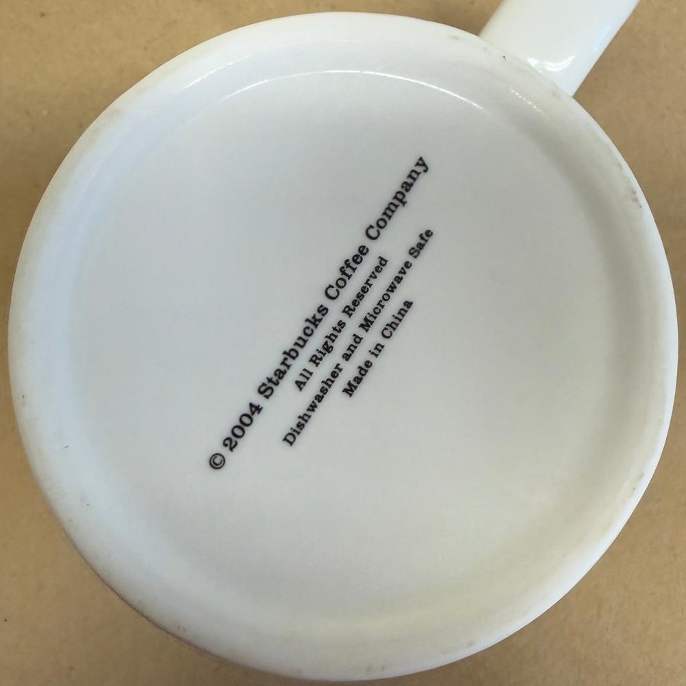 Starbucks White with Siren Logo Mug-2004