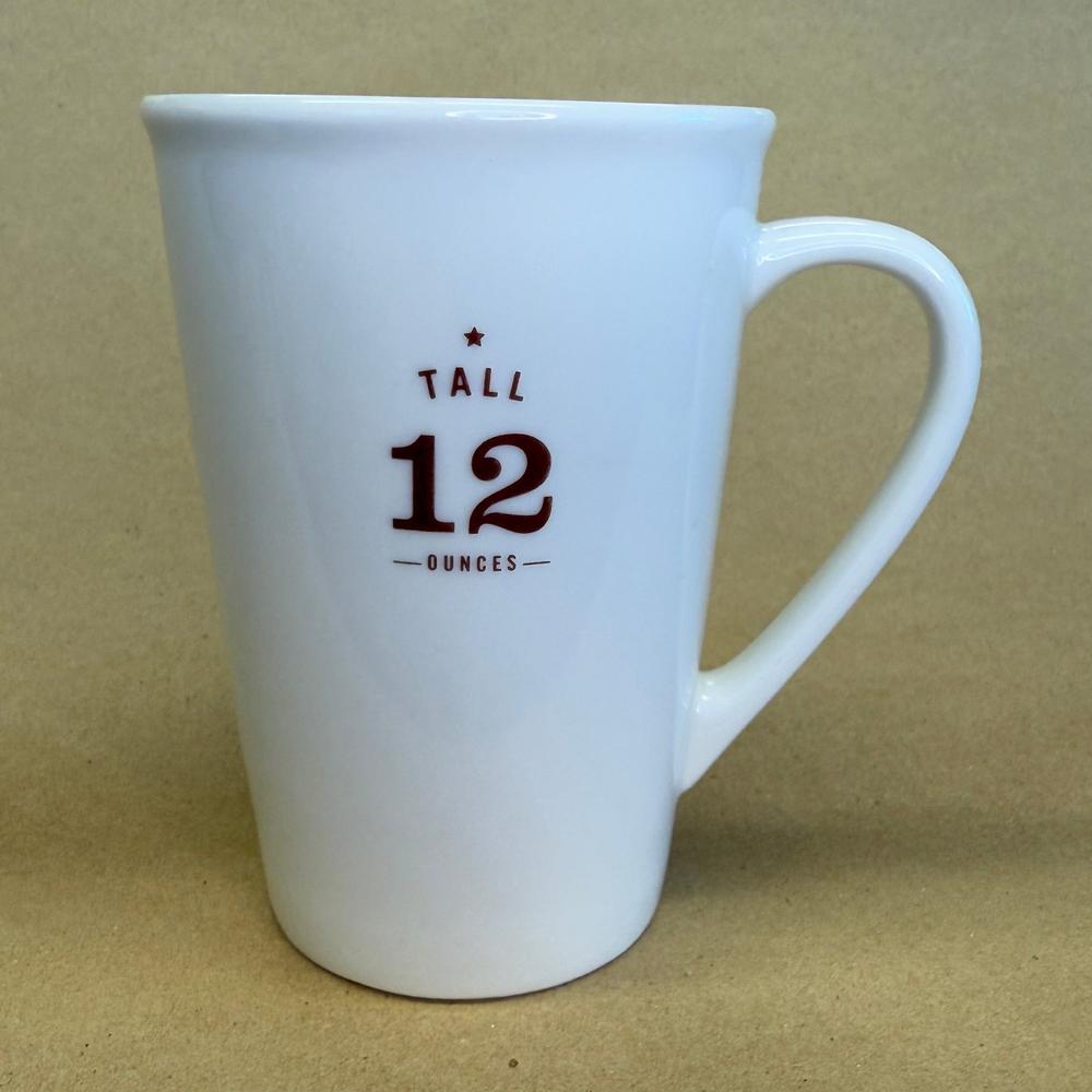 Starbucks White Tall 12 Ounces Mug-2010